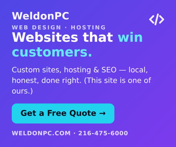 WeldonPC - Websites & Hosting